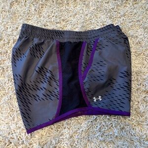 Under Armour Women's Gray and Purple Athletic Shorts 💜